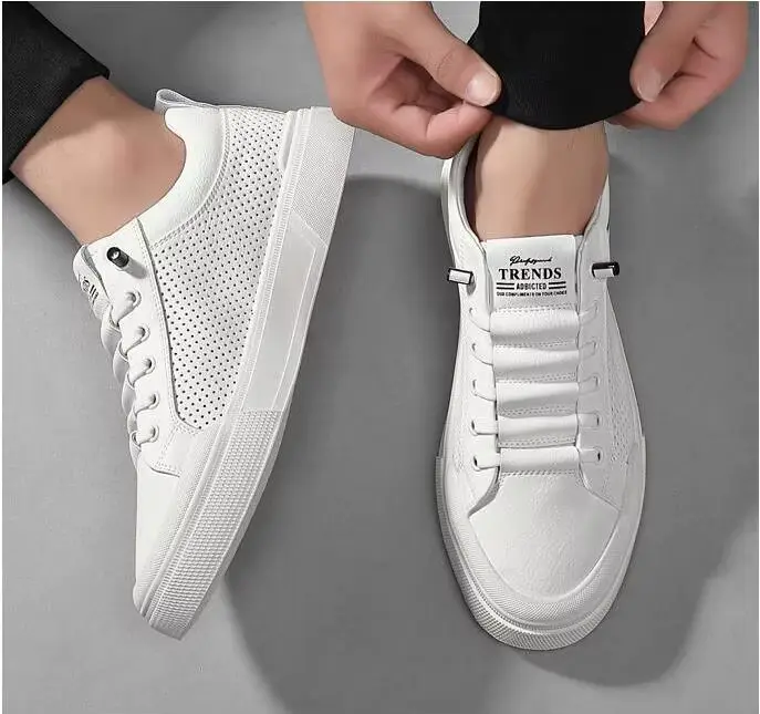 Chaussures décontractées en cuir véritable pour hommes