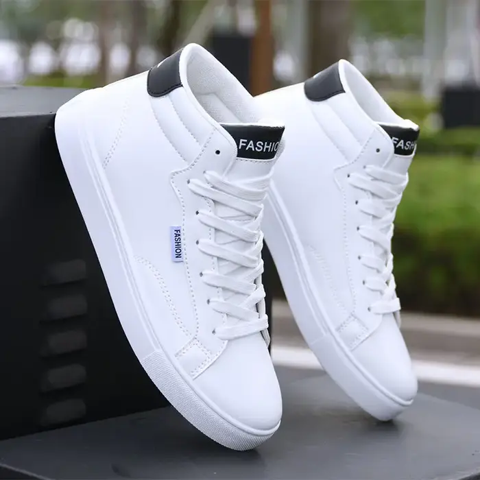 Chaussures de skateboard en cuir pour hommes