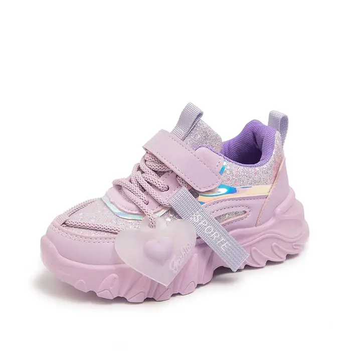Chaussures de sport non ald brillantes pour filles