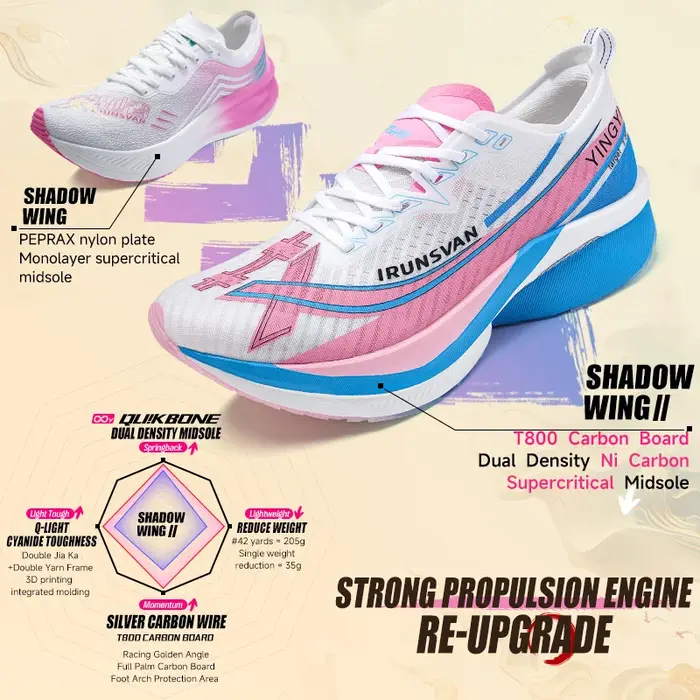 Chaussures de course sur route pour hommes IRUNSVAN avec plaque en carbone sur toute la paume