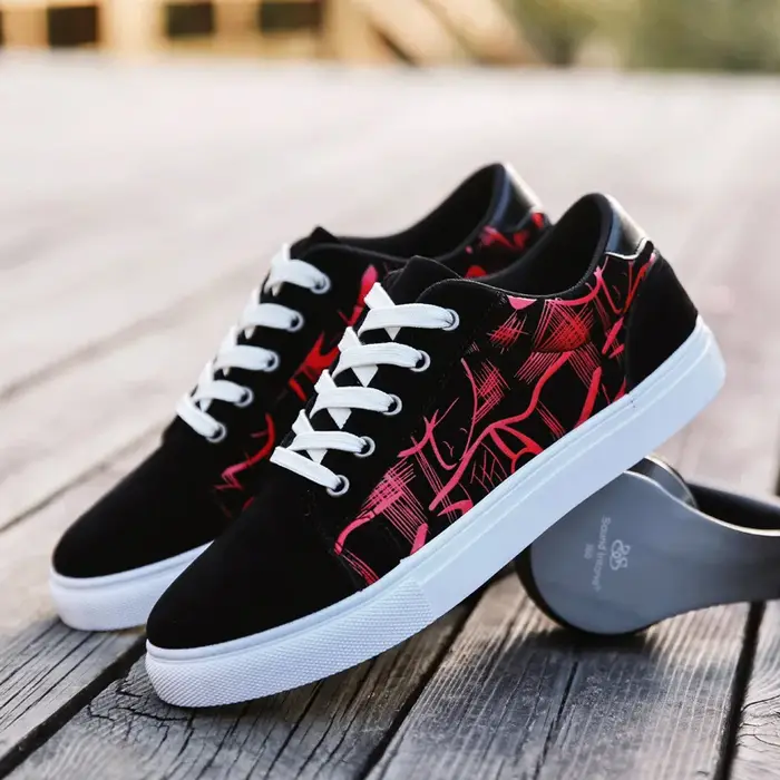 2025 nouveaux hommes toile chaussures mode originale