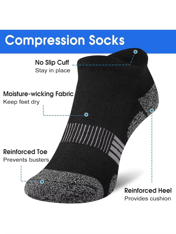 Lot de 3/6/12/24/30 paires de chaussettes basses pour hommes