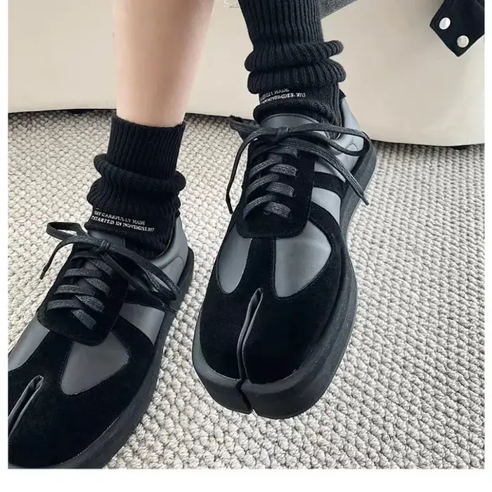 Tabi chaussures pour hommes femmes en cuir véritable