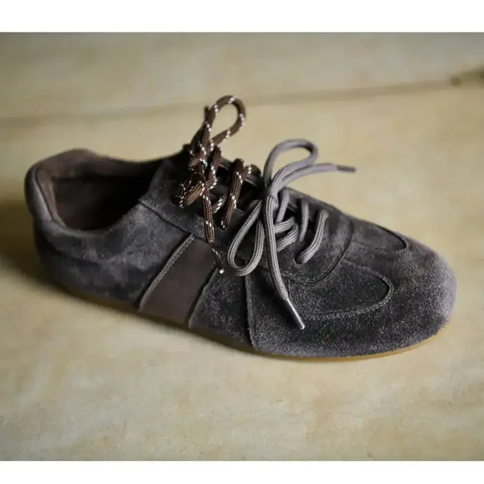 Chaussures de sport rétro à semelle épaisse pour femmes, chaussures Dequn à talon compensé, conforta