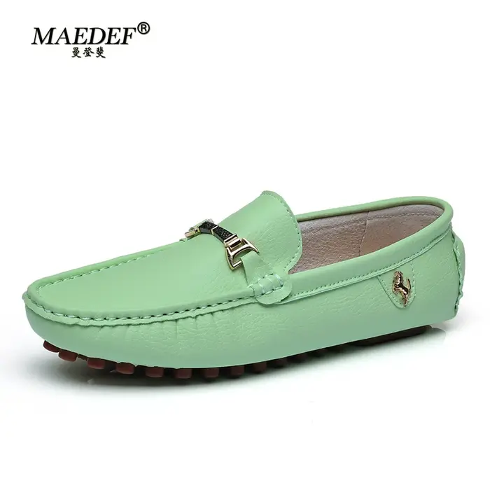 MAEDEF chaussures pour hommes mocassins blancs hommes chaussures décontractées marque hommes mocassins respirant grande taille conduite chaussures de marche pour hommes mocassins