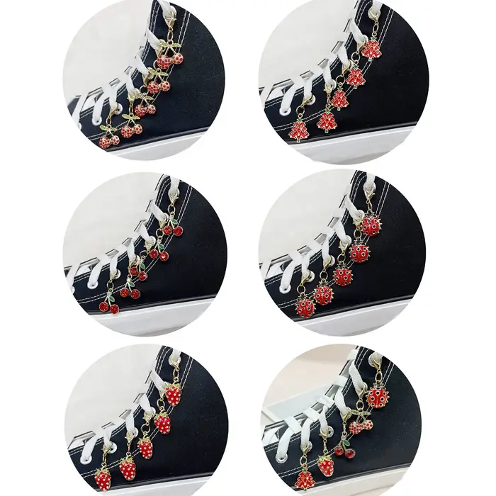 Breloques de chaussures aux fraises