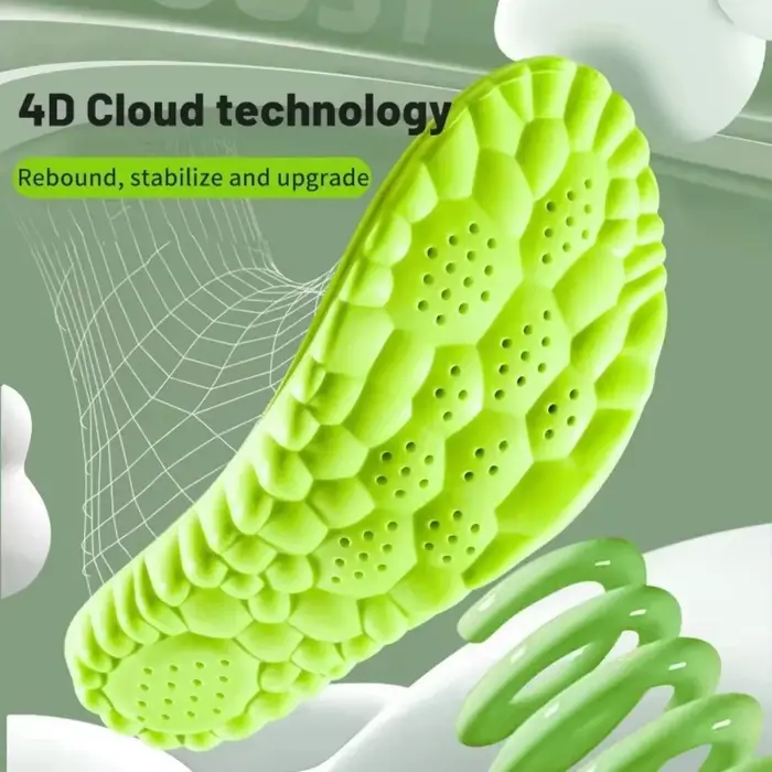 Semelles orthopédiques 4D Sport super douces pour chaussures