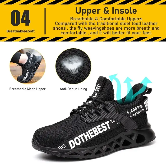 Chaussures de sécurité Anti-crevaison avec bout en acier