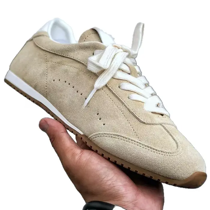 Chaussures de sport plates vintage Deqin originales à lacets
