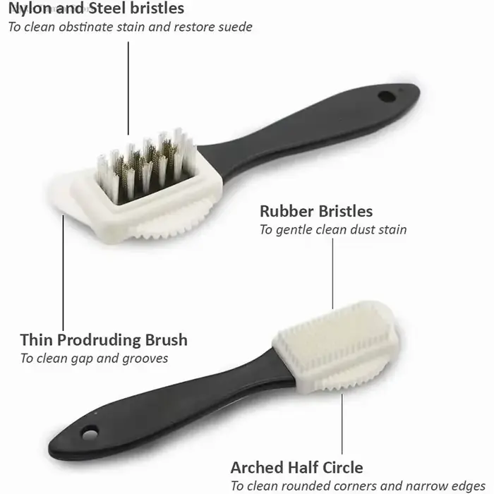Brosse de nettoyage de chaussures en daim