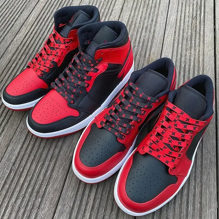 Lacets de chaussures de basket-ball rayés infrarouges