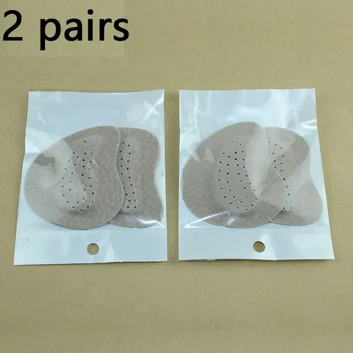 2 paires de coussinets pour l'avant-pied en cuir de haute qualité, doux, absorbant les chocs, absorb