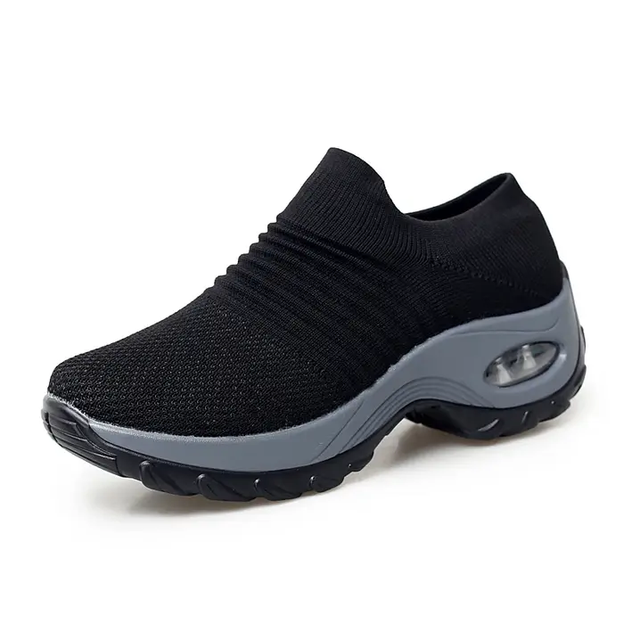 Femmes baskets mode respirant marche maille plate-forme chaussures