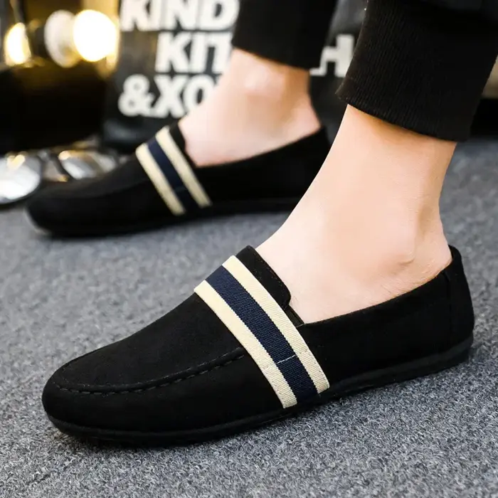 Hommes chaussures nouveau noir bleu mocassins sans lacet chaussures pour homme Adulto conduite mocassin doux confortable chaussures décontractées homme baskets appartements