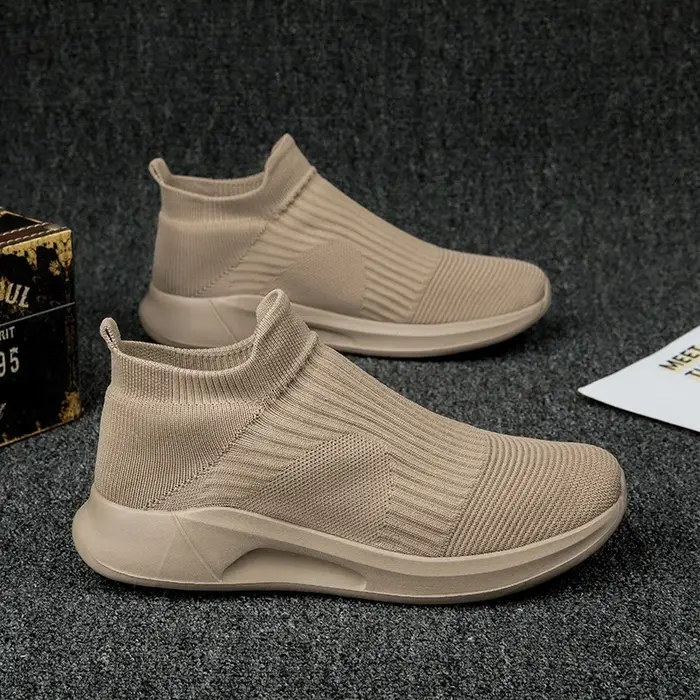Chaussures de sport décontractées pour homme, en maille, à semelle plate, respirantes, pour l'extérieur.