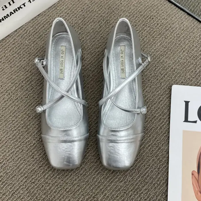 Mary-Chaussures à Talons Moyens pour Femmes