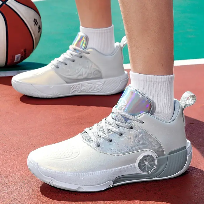Chaussures de basket-ball unisexes, respirantes, légères, antidérapantes, semelle en caoutchouc, chaussures de sport d'extérieur