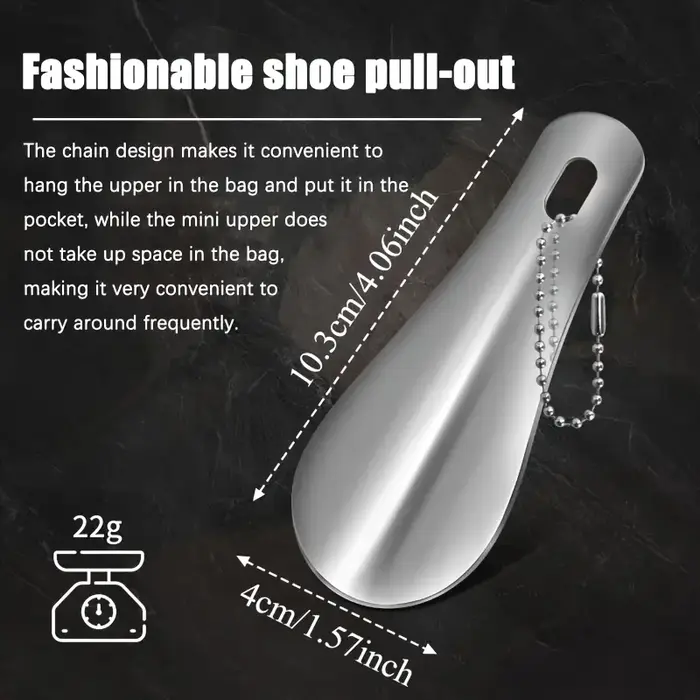 Mini chausse-pied en acier inoxydable
