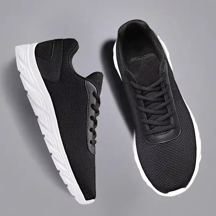 Chaussures décontractées respirantes noires pour homme