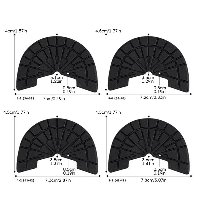 Coussinets de semelles de chaussures antidérapants