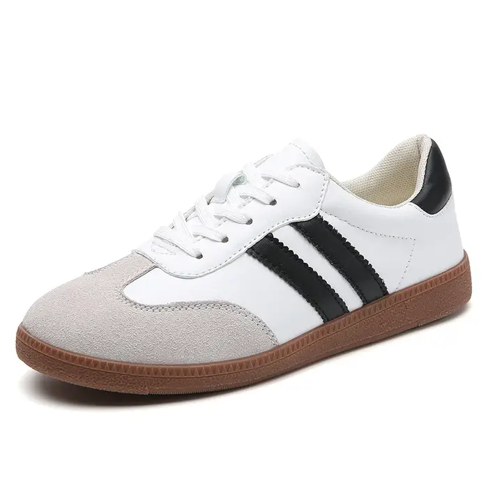 Baskets à plateforme vulcanisée blanche pour femmes, chaussures tendance printemps décontractées, pl