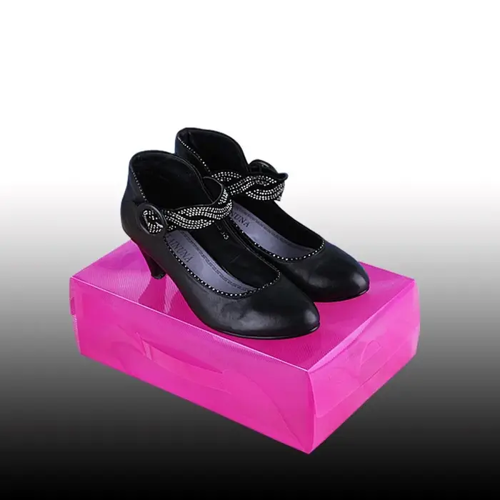 Boîte à chaussures transparente