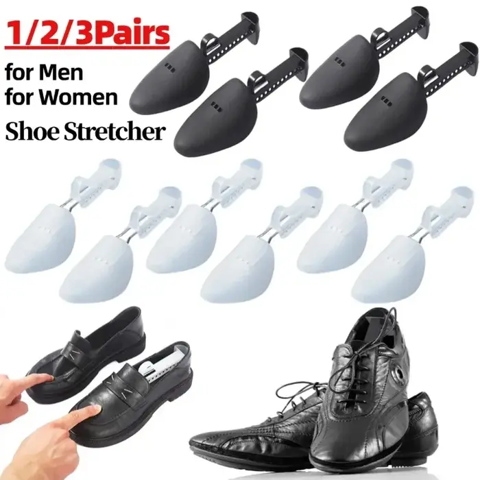 Embauchoir en plastique réglable et portable pour chaussures en cuir homme et femme
