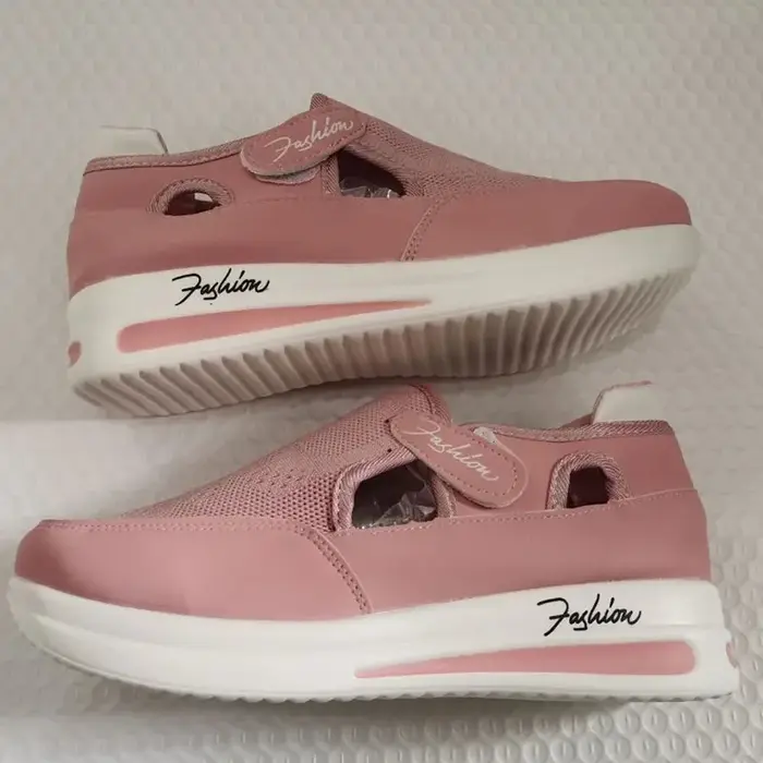 Nouvelles baskets rouges décontractées et respirantes pour femmes 2026 – Chaussures de mode à plateforme en toile