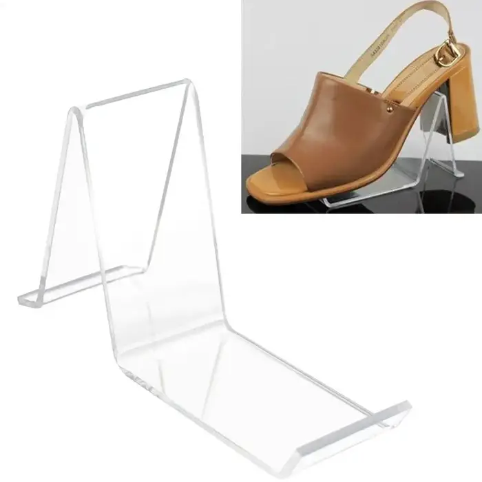 Présentoir à chaussures en acrylique transparent