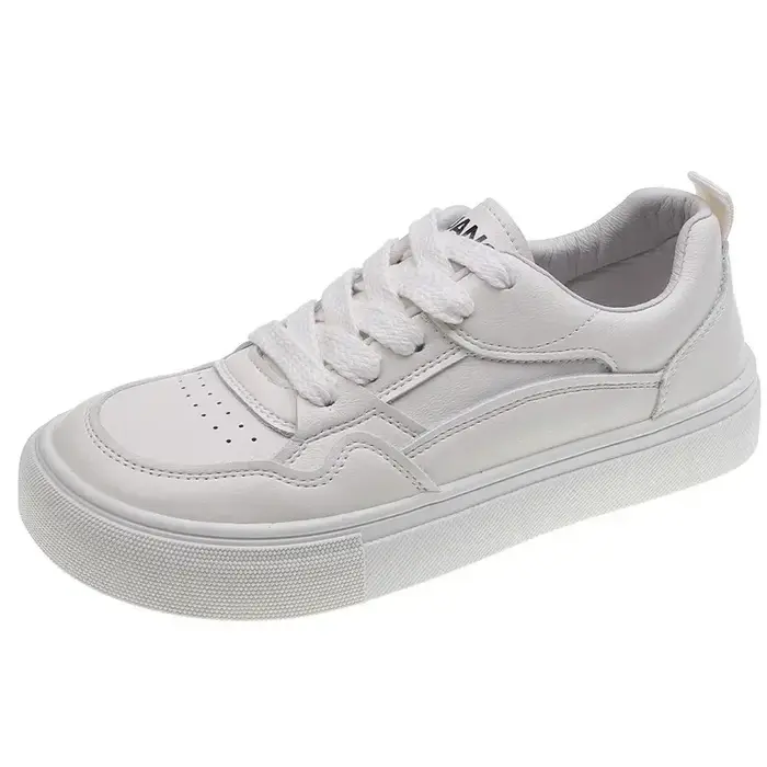 Chaussures Plates en Cuir group pour Femme