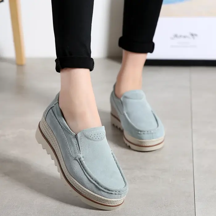 Nouvelles grosses baskets femmes chaussures mode plate-forme mocassins