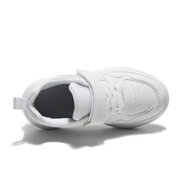 Baskets blanches pour enfants, chaussures décontractées pour garçons et filles, chaussures de Sport en cuir à semelle souple, légères et confortables, baskets à la mode