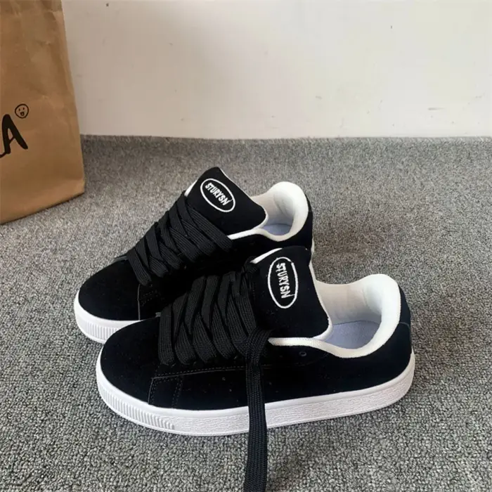 Chaussures de couple tailles 35-44, baskets décontractées polyvalentes coréennes de haute qualité, c