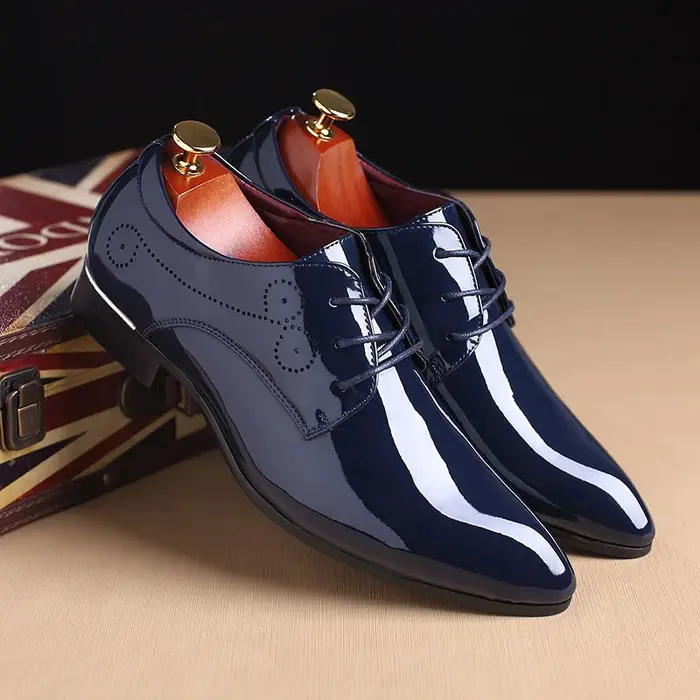 Hommes mode classique fête de mariage Derby chaussures