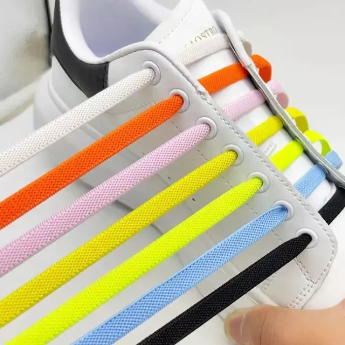 Lacets élastiques en dentelle pour chaussures de course et de randonnée, sans cravate, baskets de lo