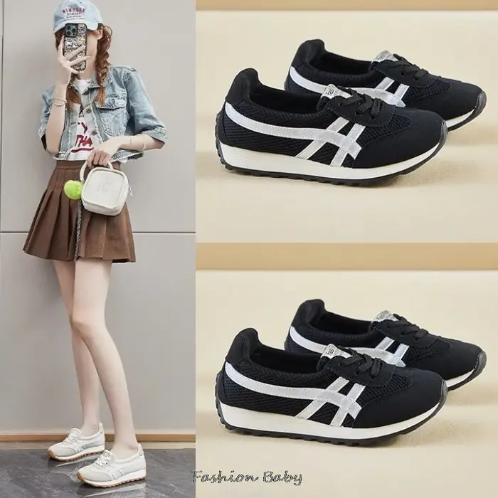  Chaussures de sport pour adolescentes, en cuir, antidérapantes, confortables, tendance, tailles 35-40 ﻿ ﻿ ﻿ ﻿