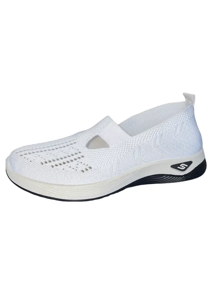 Chaussures pour femmes baskets respirantes de couleur unie
