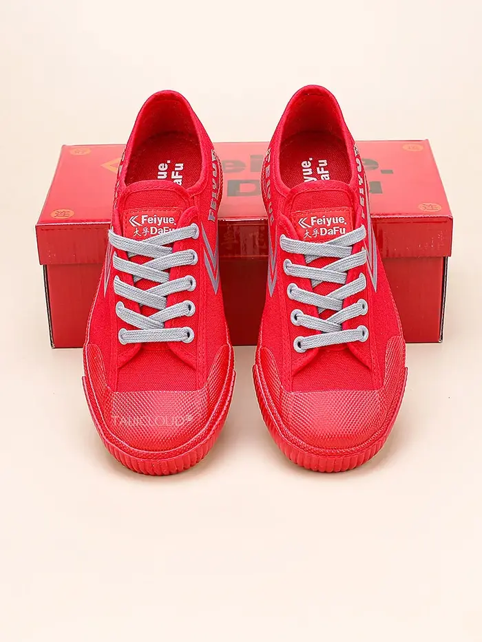 Chaussures de skate décontractées rouges pour hommes