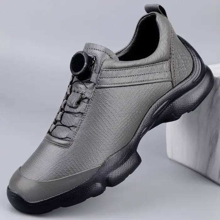 Chaussures de sport pour hommes en cuir véritable