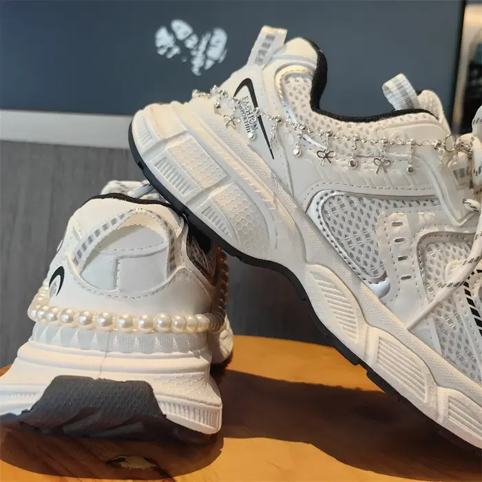 Chaîne de chaussures en métal strass étoiles coeurs nœud pendentif femmes