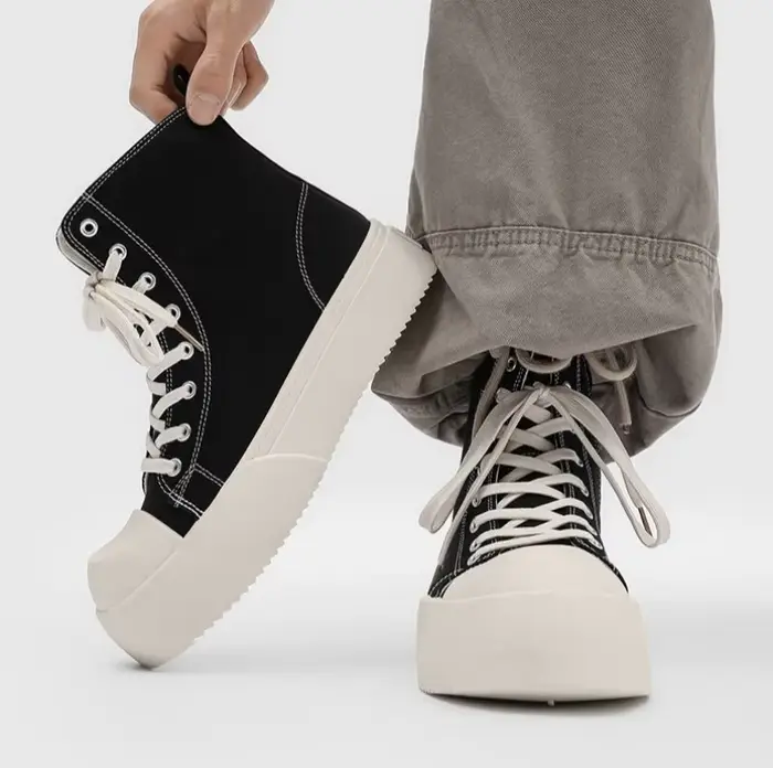 Baskets montantes noires pour hommes