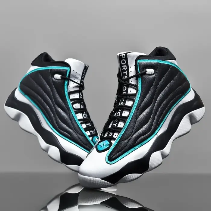 Chaussure de basketball classique professionnelle pour homme et femme, de qualité supérieure, résistante à l'usure, modèle mi-montant