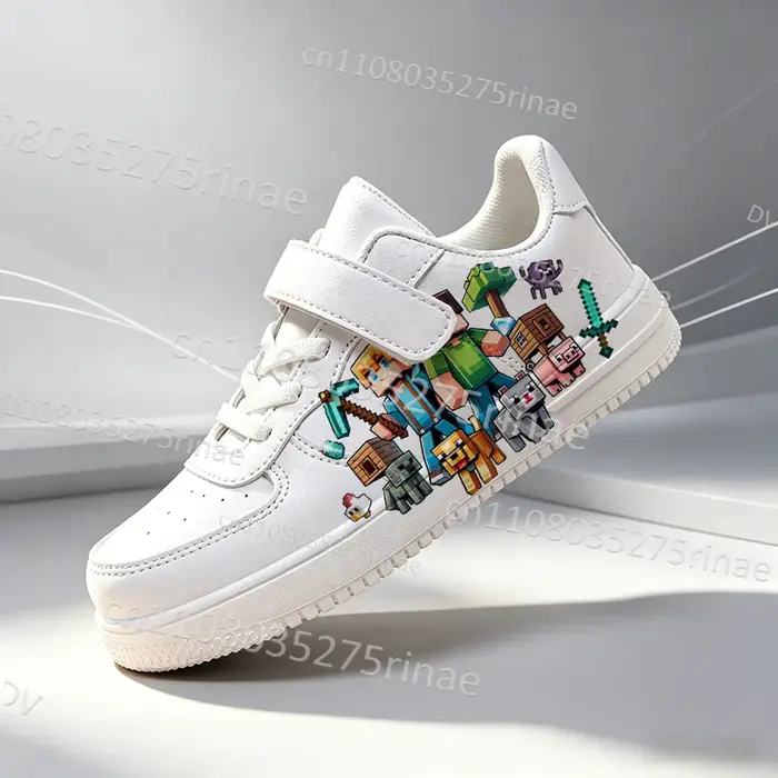 Nouvelles Chaussures de Course M-Minecrafts 2026 pour Adolescents et Enfants – Baskets Respirantes et Décontractées à Coupe Basse pour Garçons et Filles – Idéal Cadeau