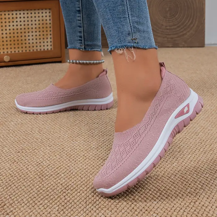 Baskets Jacquard ajourées à enfiler pour femmes