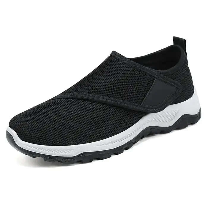 Baskets décontractées pour hommes, chaussures souples et confortables pour diabétiques, pieds larges