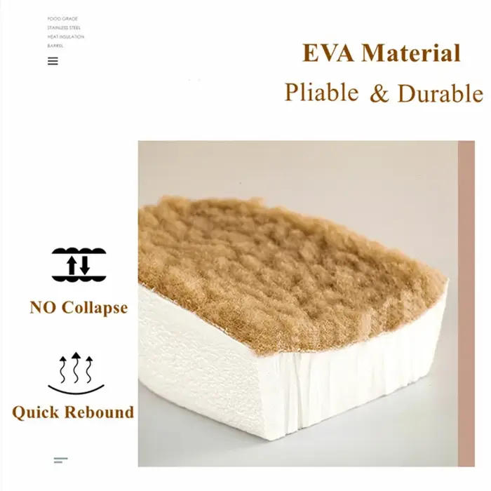 Semelles chauffantes épaisses en peluche pour hommes et femmes, l'offre elles intérieures chaudes po
