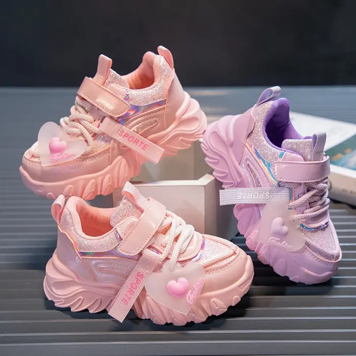Chaussures de sport non ald brillantes pour filles