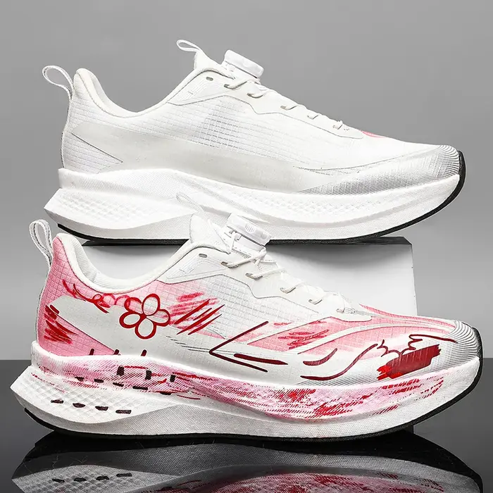 Chaussures de course professionnelles en carbone pour marathon, hommes et femmes, légères, antidérapantes, pour l'entraînement, le tennis