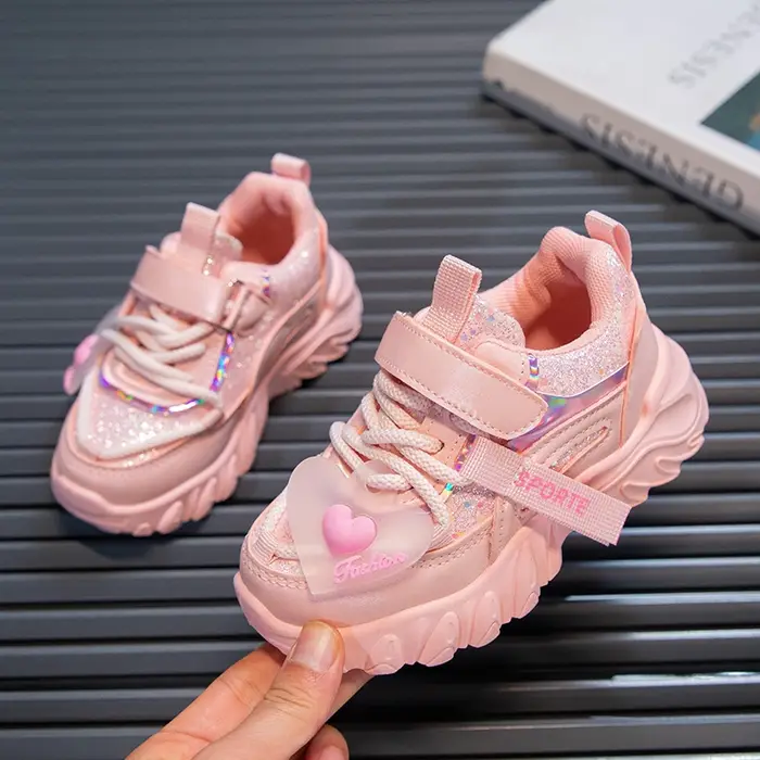 Chaussures de sport non ald brillantes pour filles