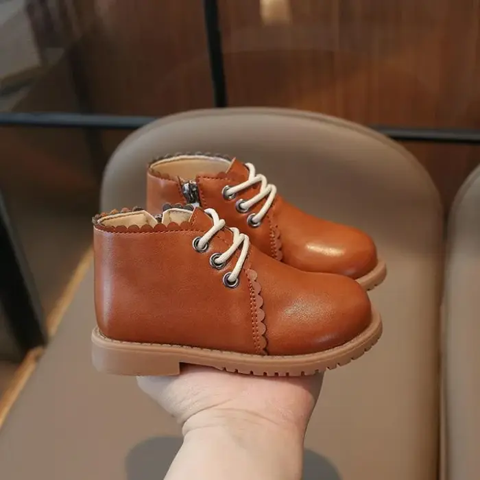 Jogerli printemps automne nouveau bébé bottes courtes chaussures pour enfants fille enfant en bas âge